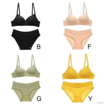 Women's UnderWired Full Cup Lace Multiway Bra with Matching Panty (Set of 4)
