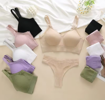 Women's UnderWired Full Cup Lace Multiway Bra with Matching Panty (Set of 6)