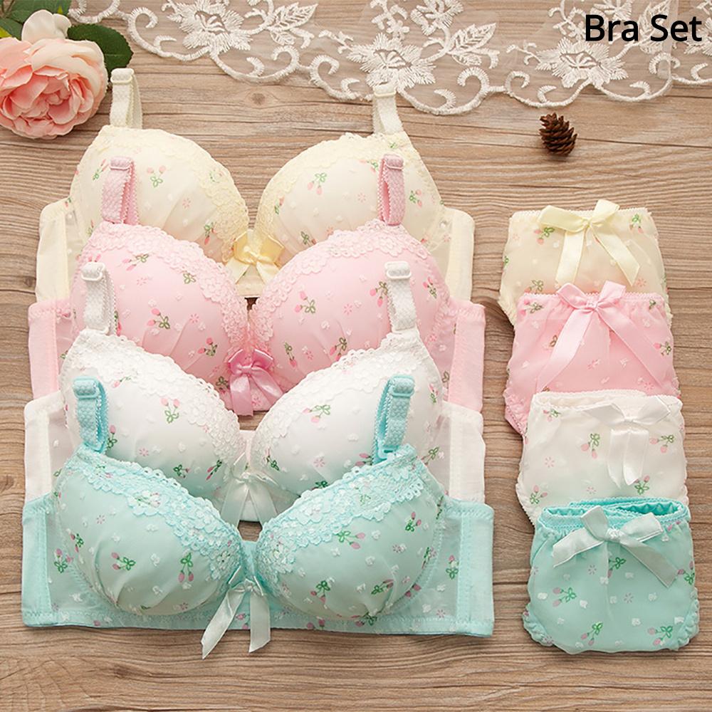 Women's UnderWired Full Cup Lace Multiway Bra with Matching Panty (Set of 4)