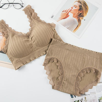 Women's UnderWired Full Cup Lace Multiway Bra with Matching Panty (Set of 4) (Copy)