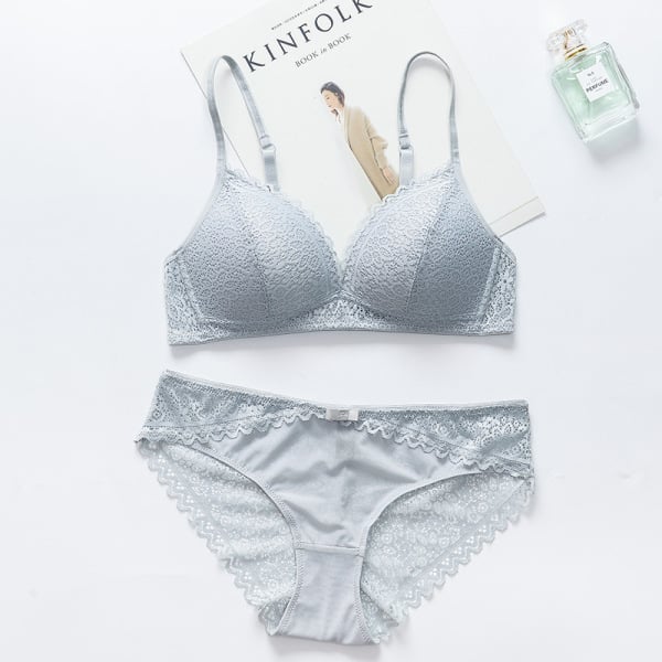 Women's UnderWired Full Cup Lace Multiway Bra with Matching Panty (Set of 4)